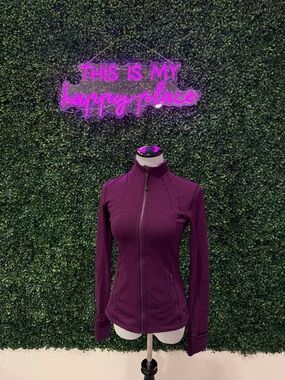 lululemon athletica Plum Full-Zip Athletic Jacket